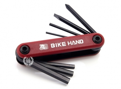 Инструмент Bike Hand  Набор шестигранников  YC-267 , цвет Красный